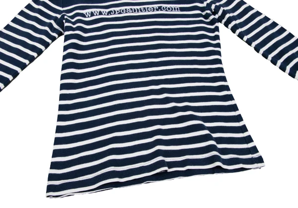 Jean Paul GAULTIER Logo Embroidery Striped Long Sleeve T-shirt K-167078_012