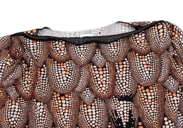 Jean Paul GAULTIER FEMME Cotton Scale Printed Draped Neck K-167079_005