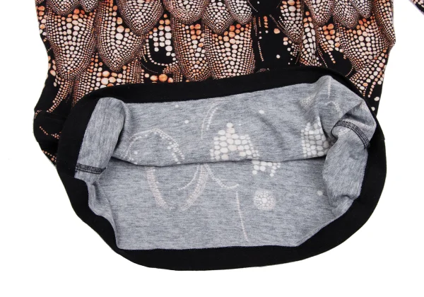 Jean Paul GAULTIER FEMME Cotton Scale Printed Draped Neck K-167079_009