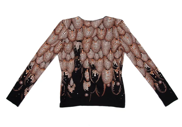 Jean Paul GAULTIER FEMME Cotton Scale Printed Draped Neck K-167079_010