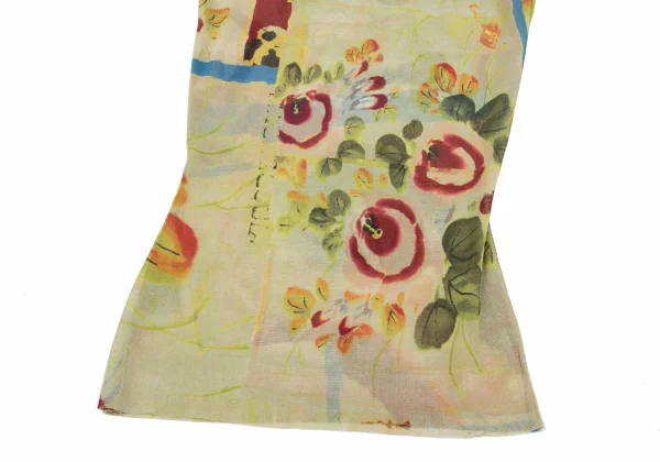 Jean Paul GAULTIER FEMME Floral Watercolor Printed Mesh Sleeveless Tunic K-167080_008