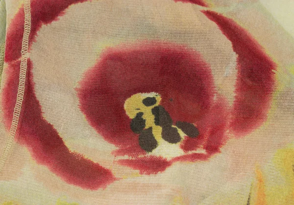 Jean Paul GAULTIER FEMME Floral Watercolor Printed Mesh Sleeveless Tunic K-167080_013