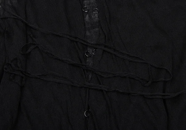 Jean Paul GAULTIER FEMME Rayon Blend Lace-Up Sleeveless Cardigan K-167081_008