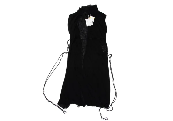 Jean Paul GAULTIER FEMME Rayon Blend Lace-Up Sleeveless Cardigan K-167081_011