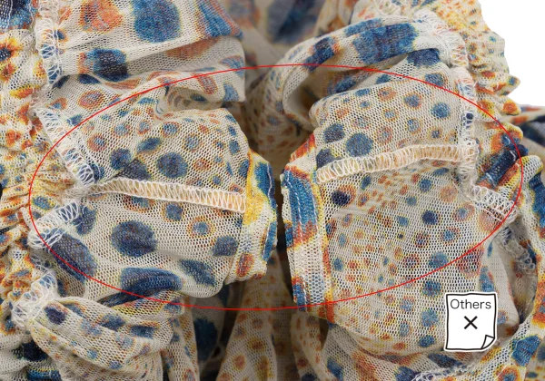 Jean Paul GAULTIER FEMME Dot Print Lace-up Mesh Sleeveless Blouse K-167083_005