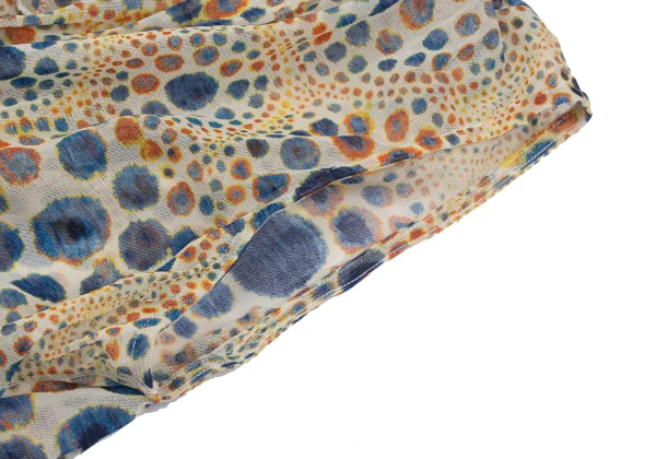 Jean Paul GAULTIER FEMME Dot Print Lace-up Mesh Sleeveless Blouse K-167083_006