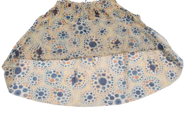 Jean Paul GAULTIER FEMME Dot Print Lace-up Mesh Sleeveless Blouse K-167083_009