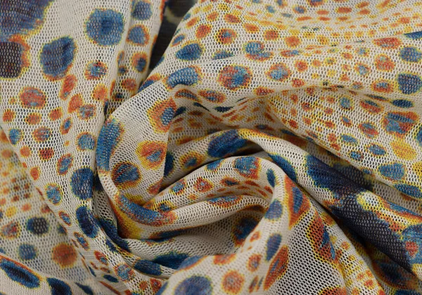 Jean Paul GAULTIER FEMME Dot Print Lace-up Mesh Sleeveless Blouse K-167083_014