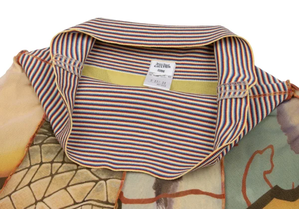 Jean Paul GAULTIER FEMME Kite Print Mesh Skirt K-167085_006