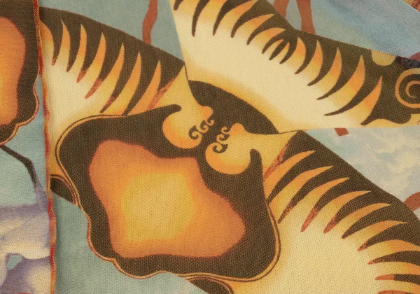 Jean Paul GAULTIER FEMME Kite Print Mesh Skirt K-167085_013