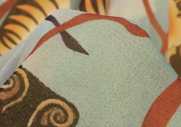 Jean Paul GAULTIER FEMME Kite Print Mesh Skirt K-167085_014