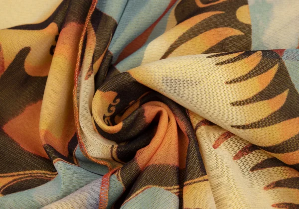 Jean Paul GAULTIER FEMME Kite Print Mesh Skirt K-167085_015