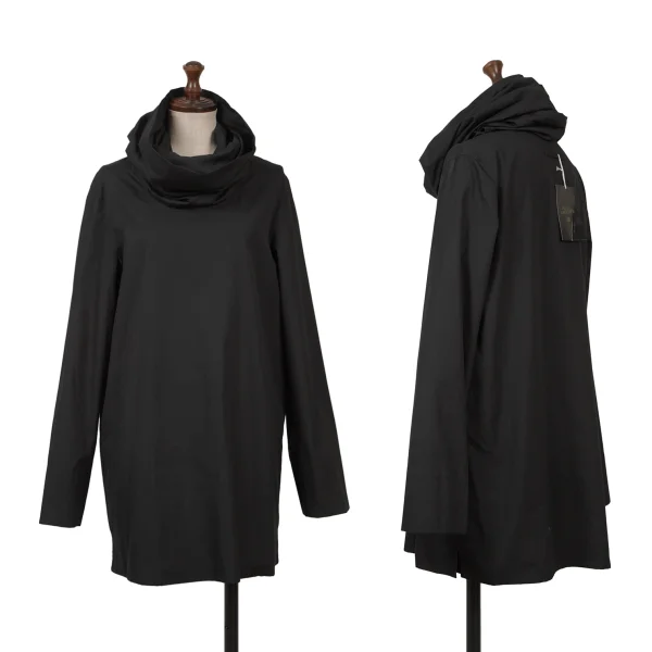 Jean Paul GAULTIER MAILLE FEMME Cotton Long Neck Blouse Black 40 K-167087_001