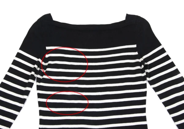 Jean Paul GAULTIER FEMME Cotton Blended 3/4 Sleeve Knit Top K-167088_003