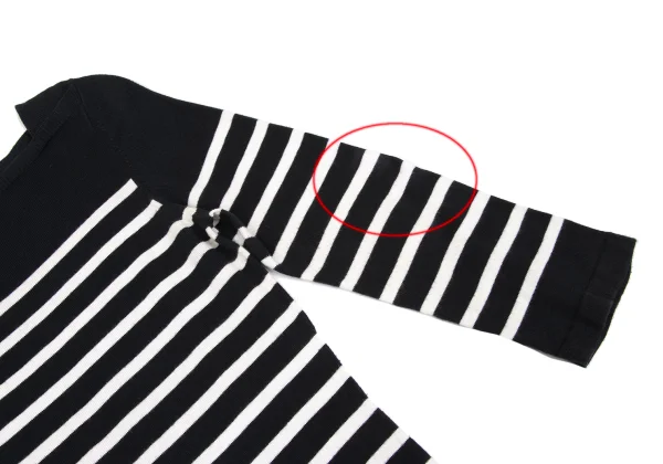 Jean Paul GAULTIER FEMME Cotton Blended 3/4 Sleeve Knit Top K-167088_007