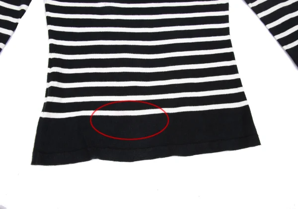 Jean Paul GAULTIER FEMME Cotton Blended 3/4 Sleeve Knit Top K-167088_010