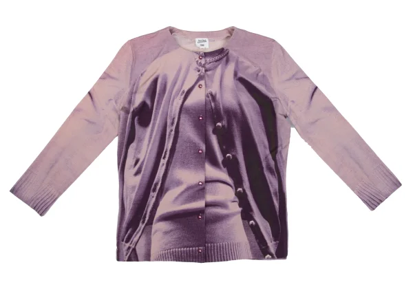 Jean Paul GAULTIER MAILLE FEMME Knit Trompe l'oeil Stretch Cardigan K-167089_002