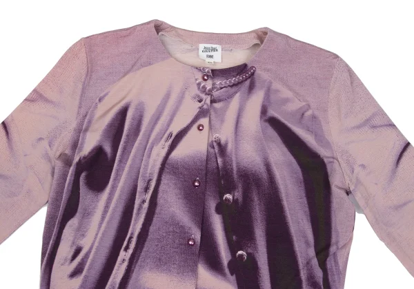 Jean Paul GAULTIER MAILLE FEMME Knit Trompe l'oeil Stretch Cardigan K-167089_003