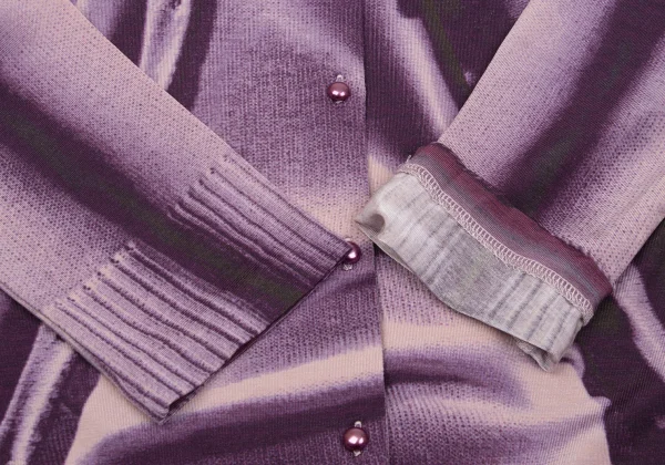 Jean Paul GAULTIER MAILLE FEMME Knit Trompe l'oeil Stretch Cardigan K-167089_007