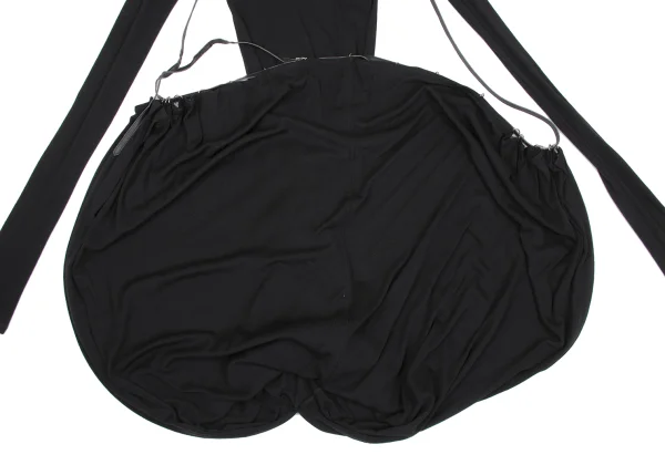 Jean Paul GAULTIER MAILLE FEMME Wool Blend Hem Leather String Long Dress K-167090_007