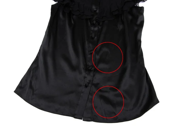 DIANE VON FURSTENBERG See-through Switching Frill Blouse K-167092_008