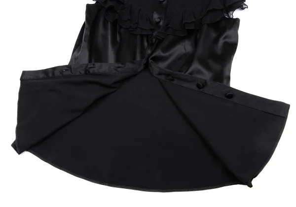 DIANE VON FURSTENBERG See-through Switching Frill Blouse K-167092_011