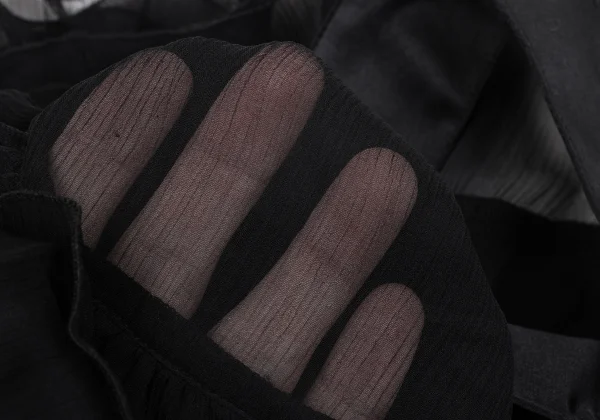 DIANE VON FURSTENBERG See-through Switching Frill Blouse K-167092_014