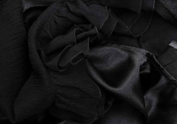 DIANE VON FURSTENBERG See-through Switching Frill Blouse K-167092_015