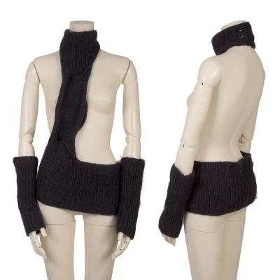 Maison Martin Margiela White Tag Wool Knit Top & Arm Covers