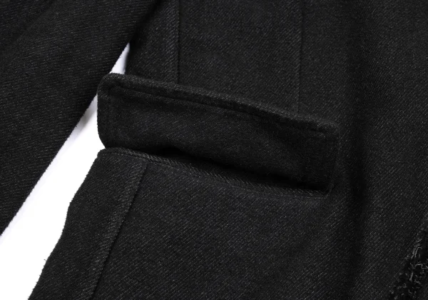 COMME des GARCONS HOMME PLUS Dyed Cut Off Jacket K-167100_002