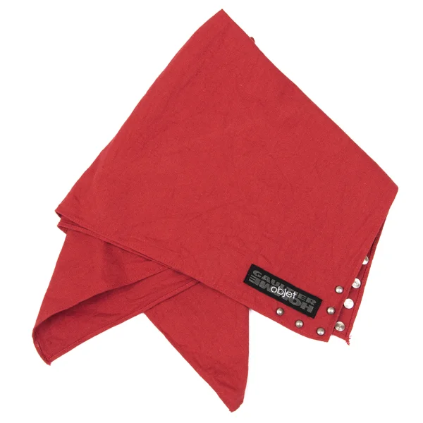 Jean Paul GAULTIER HOMME objet Studded Large Hand Towel Red  K-167102_001