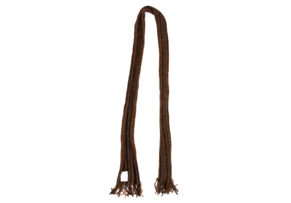 DRIES VAN NOTEN Wool Fringe Knit Stole K-167103_002