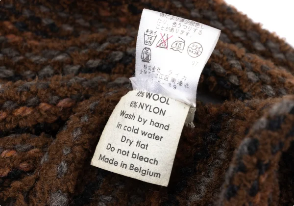 DRIES VAN NOTEN Wool Fringe Knit Stole K-167103_005