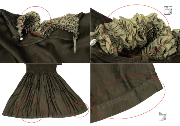 tricot COMME des GARCONS Dyed Cupra Gather Neck Dress K-167106_017