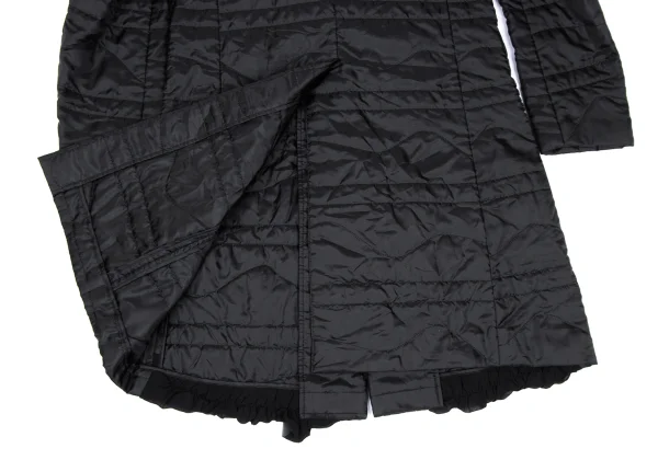 COMME des GARCONS Poly Frill Design Quilted Long Jacket K-167107_015