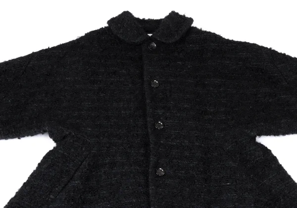 COMME des GARCONS Wool Mohair Tweed Flare Coat K-167108_003