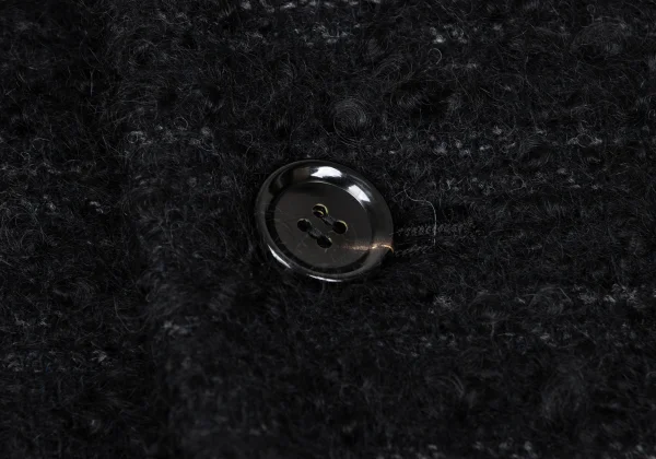 COMME des GARCONS Wool Mohair Tweed Flare Coat K-167108_005