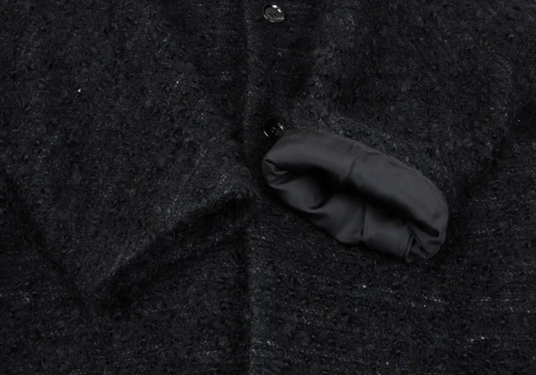 COMME des GARCONS Wool Mohair Tweed Flare Coat K-167108_007