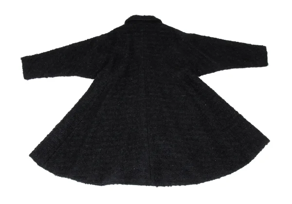 COMME des GARCONS Wool Mohair Tweed Flare Coat K-167108_011