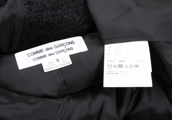 COMME des GARCONS Wool Mohair Tweed Flare Coat K-167108_014
