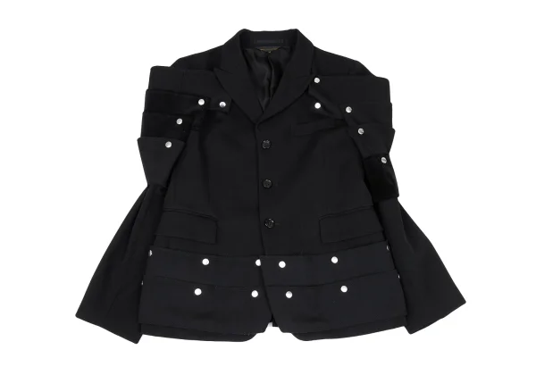 COMME des GARCONS Wool Gaba Armor Jacket K-167109_002