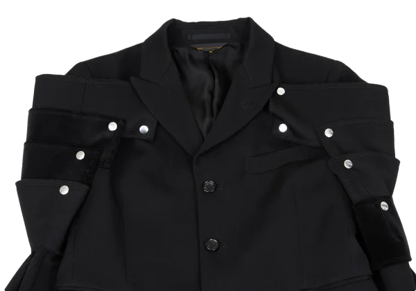 COMME des GARCONS Wool Gaba Armor Jacket K-167109_003