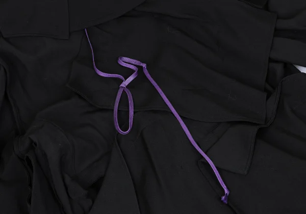 Yohji Yamamoto FEMME Wool Gaba Patchwork Coat K-167111_014