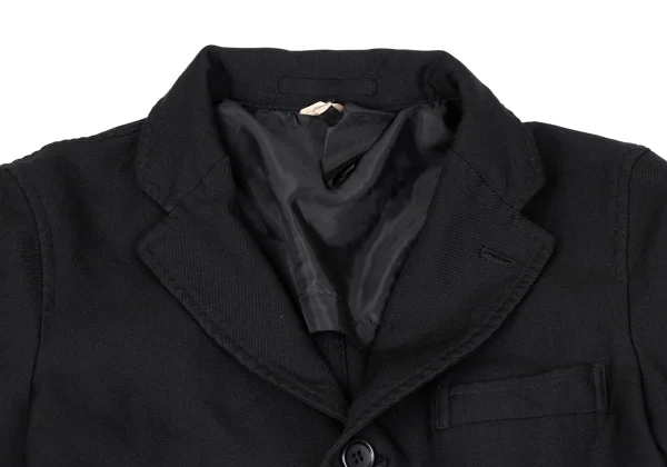 BLACK COMME des GARCONS Poly Skirt Patch Jacket K-167112_004