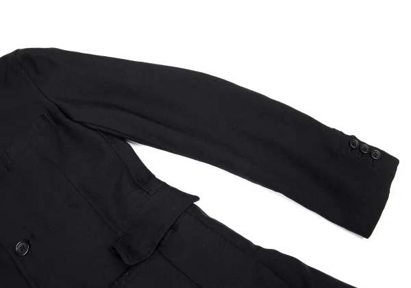 BLACK COMME des GARCONS Poly Skirt Patch Jacket K-167112_008