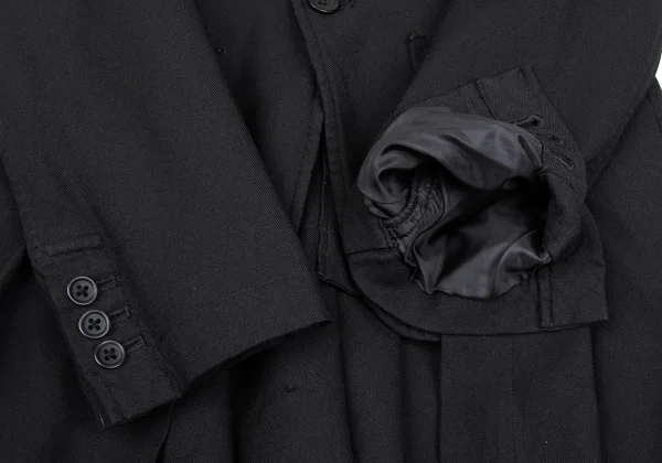 BLACK COMME des GARCONS Poly Skirt Patch Jacket K-167112_009