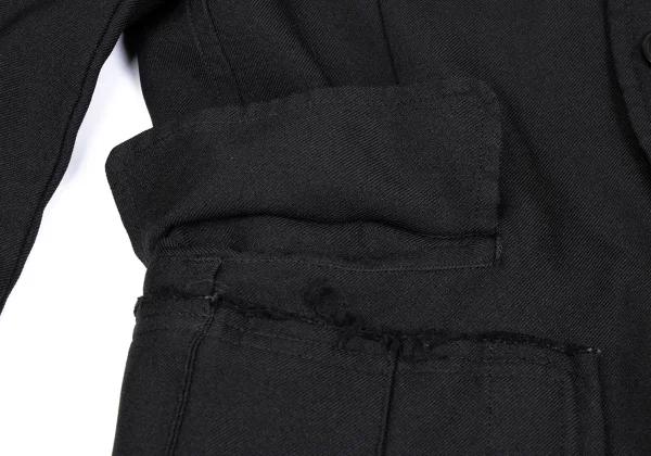 BLACK COMME des GARCONS Poly Skirt Patch Jacket K-167112_011