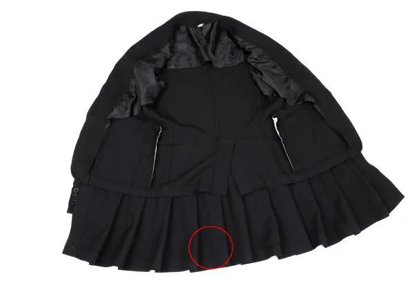 BLACK COMME des GARCONS Poly Skirt Patch Jacket K-167112_012