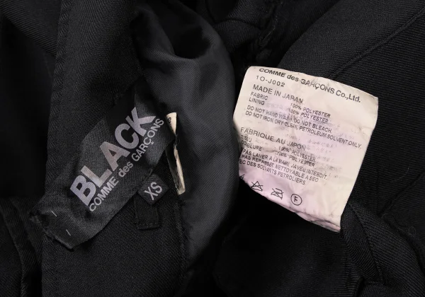 BLACK COMME des GARCONS Poly Skirt Patch Jacket K-167112_017
