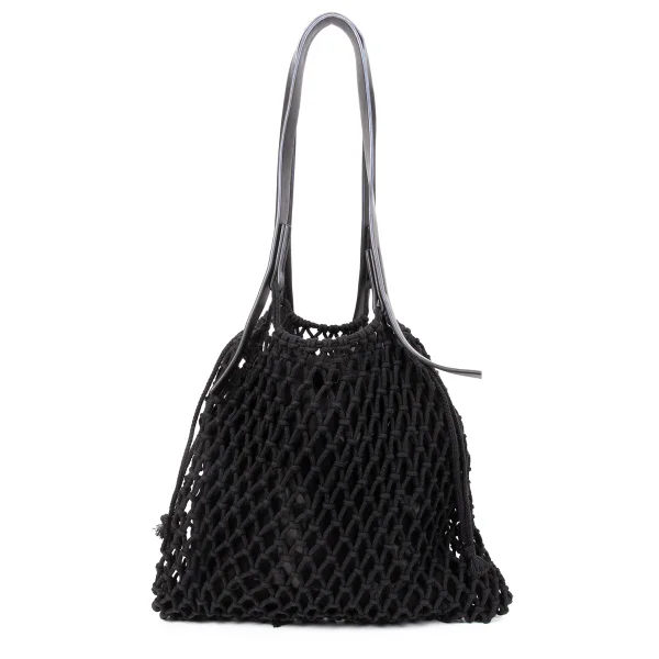 Y's Leather Handle Mesh Tote Bag K-167113_002